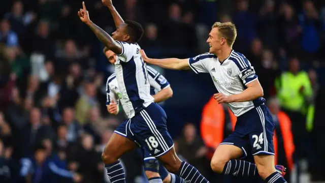 Saido Berahino celebrates