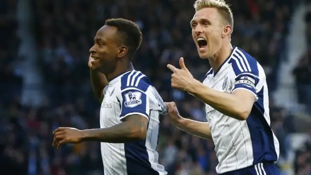 Saido Berahino celebrates