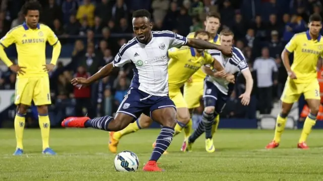 Saido Berahino scores a penalty