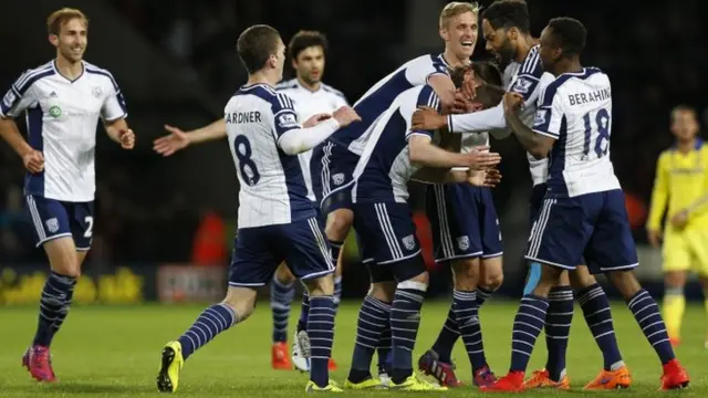 Chris Brunt celebrates