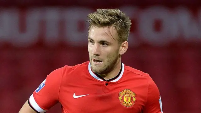 Manchester United left-back Luke Shaw