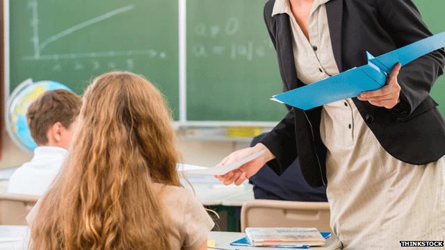 Teacher in classroom