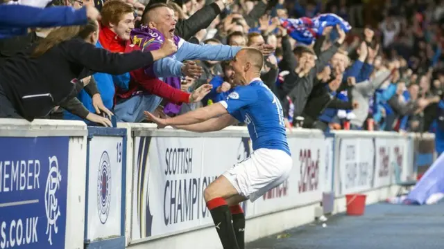 Kenny Miller scores for Rangers