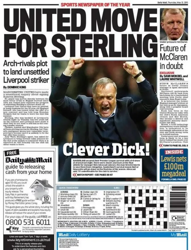 Daily Mail back page