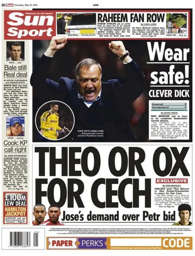 Sun back page