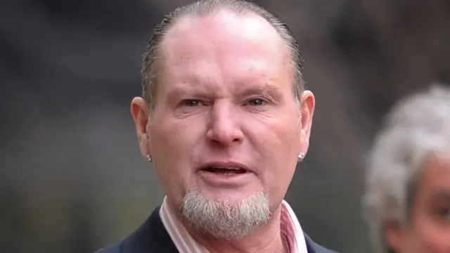 Paul Gascoigne at the court hearing in March