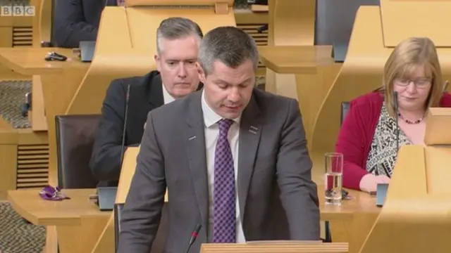 Transport Minister Derek Mackay