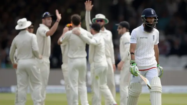 Moeen Ali leads the field after being caught out