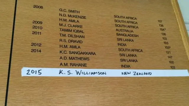 Honours board at Lord's