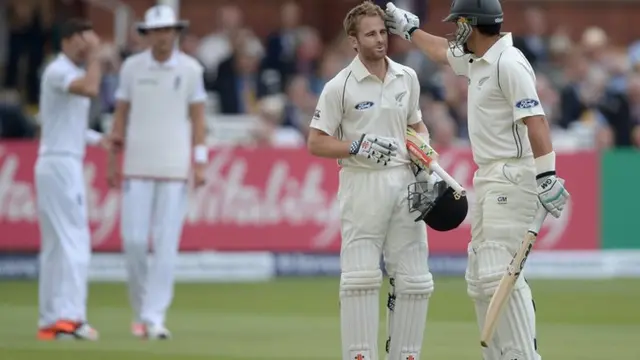 Kane Williamson celebrates