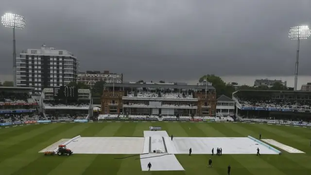 Rain covers at Lord's