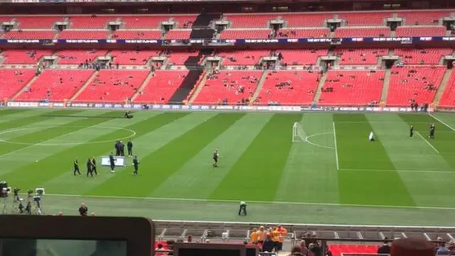 Southend United players at Wembley