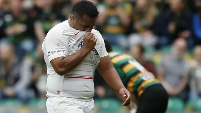 Mako Vunipola is sent to the sin bin