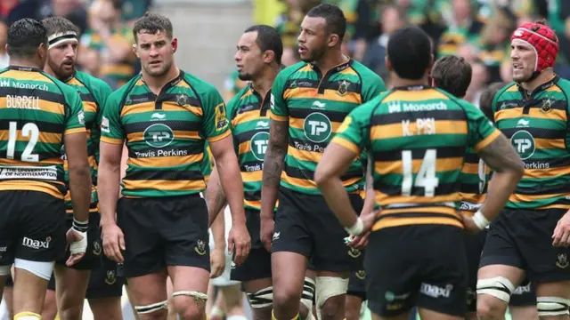 Northampton look dejected