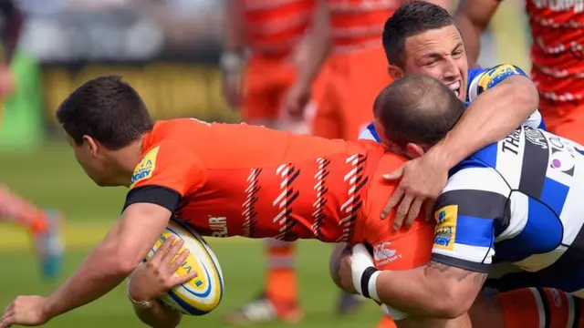 Sam Burgess tackles Ben Youngs