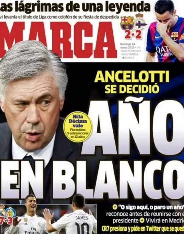 Marca front page