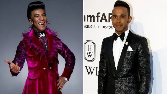 Cat from Red Dwarf and Lewis Hamilton