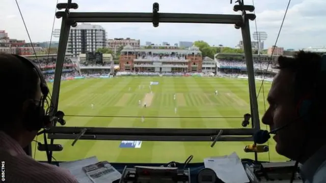 The view from the Lord's commentary box