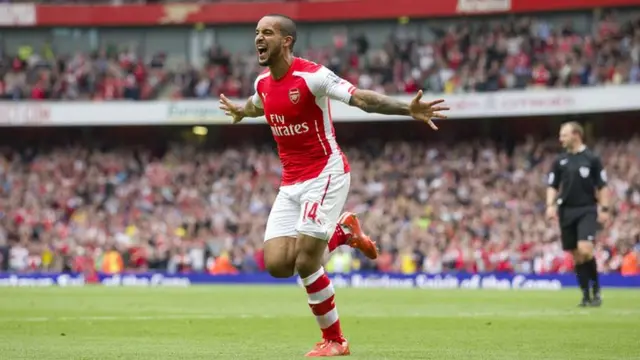 Walcott completes hat-trick