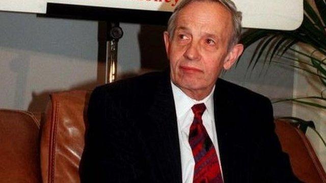 1994 Economics Nobel Prize winner John Forbes Nash, takes a break during the European School of Economics conference in Rome, at the beginning of the Academic Year 97/98 Tuesday, October 28 1997