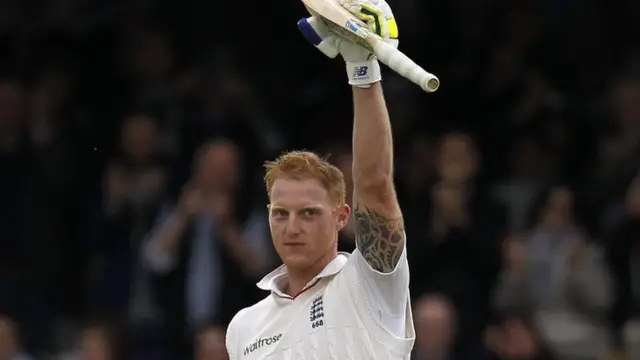 Ben Stokes is applauded