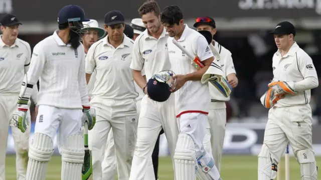 Alastair Cook congratulated