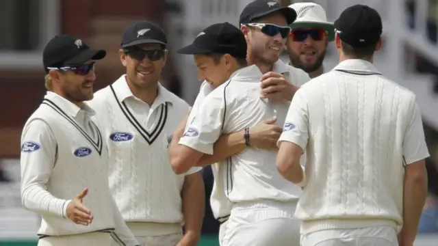 Trent Boult celebrates