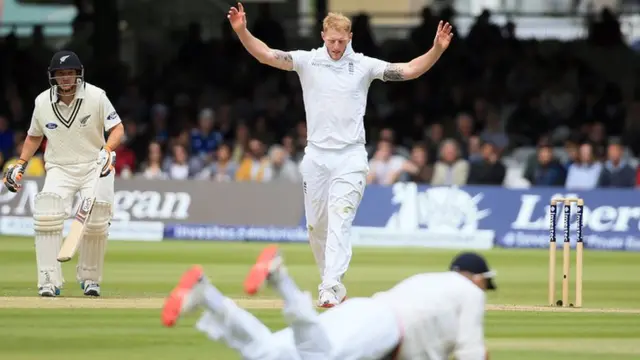 Ben Stokes celebrates