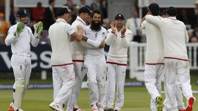 Moeen Ali celebrates