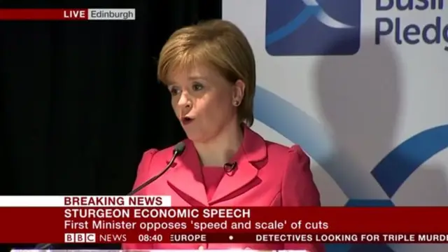 Nicola Sturgeon on the News Channel