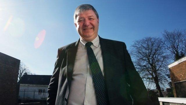 Alistair Carmichael campaigning during the general election