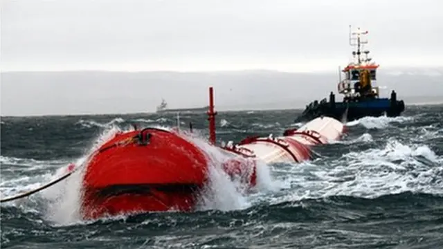 Pelamis wave generation device