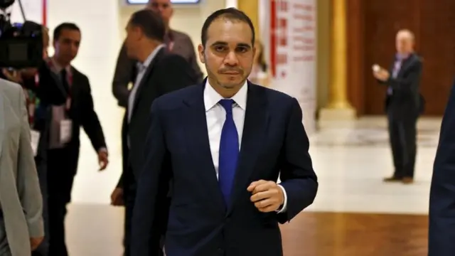 Jordan's Prince Ali Bin Al Hussein, Fifa presidential candidate, at the King Hussein Convention Center at the Dead Sea, Jordan, on 4 May 2015.