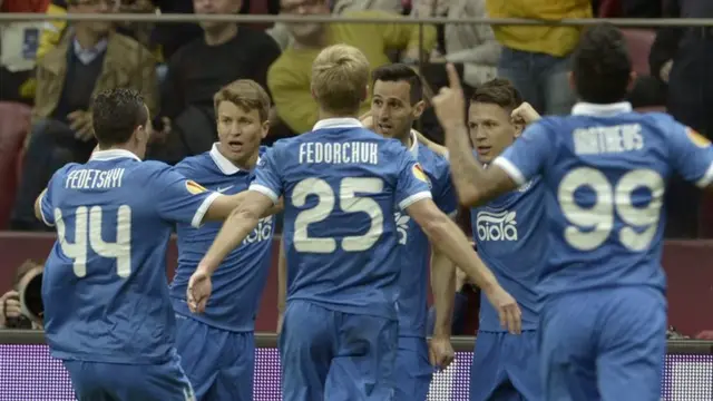 The high squad numbers worn by the Dnipro players