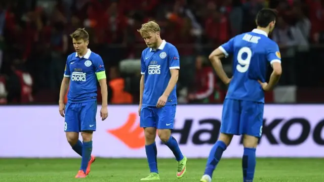 A dejected Dnipro side