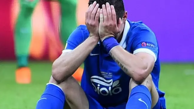 Dnipro players disappointed after tonight's result