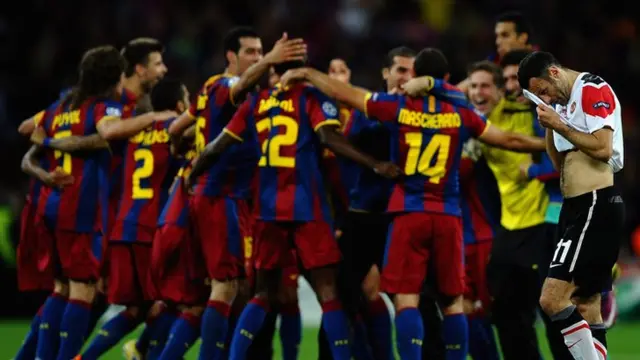 Barcelona celebrate