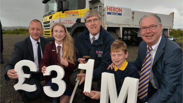 Sod cutting for new Londonderry School