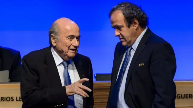 Seep Blatter and Michel Platini