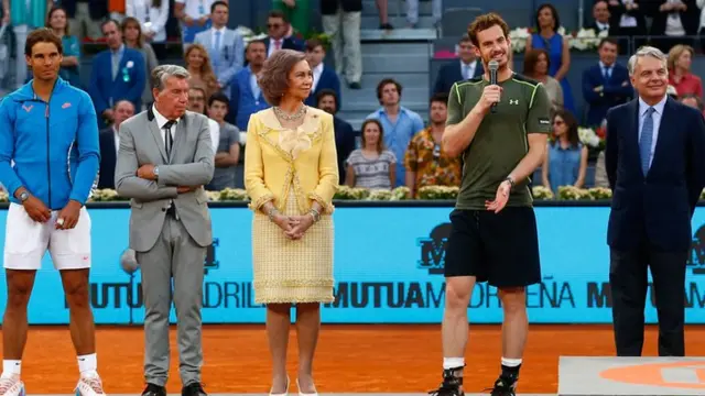 Andy Murray and Rafael Nadal in Madrid