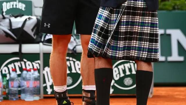 Andy Murray's interviewer wears a kilt