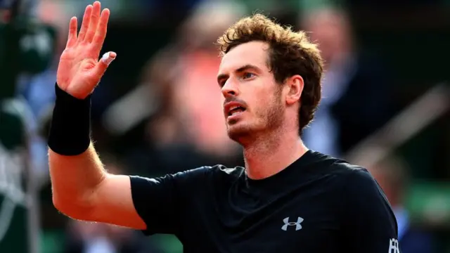 Andy Murray celebrates