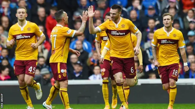 Stephen McManus scored the second goal for Motherwell