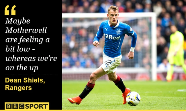 Rangers midfielder Dean Shiels