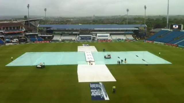 Covers on at Headingley