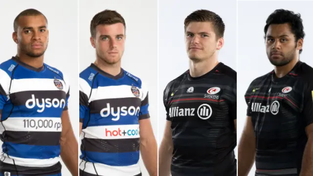 Jonathan Joseph, George Ford, Owen Farrell and Billy Vunipola