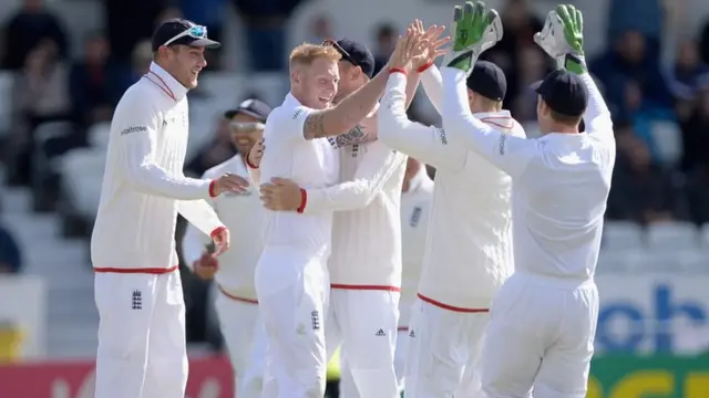 Stokes celebrates