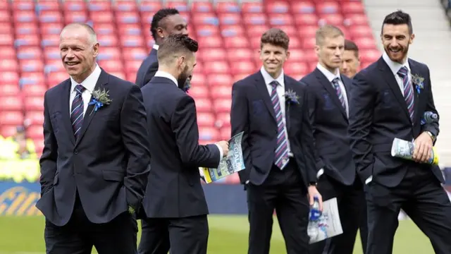 Inverness CT boss John Hughes and his players