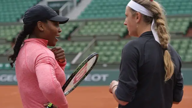 Serena Williams and Victoria Azarenka