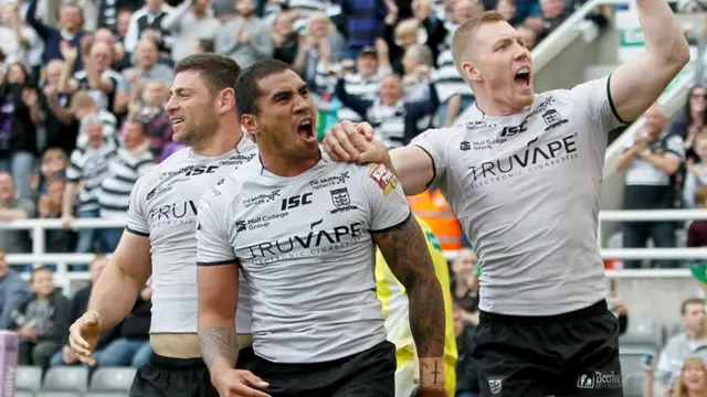 Hull FC celebrate